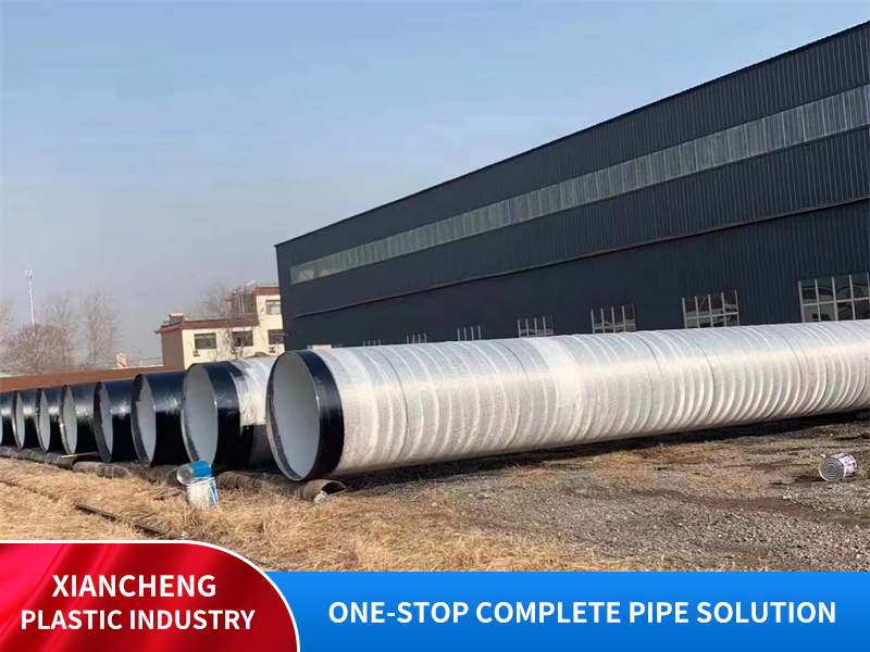 Steel pipe with outer oil coating, cloth wrapping, epoxy coal tar asphalt anti-corrosion and inner ipn8710 anti-corrosion