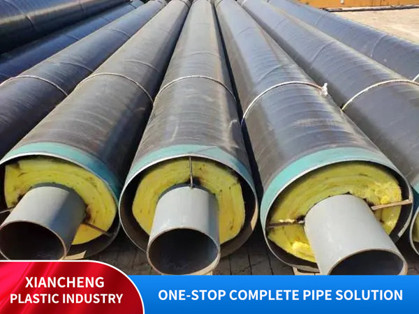 Steel jacketed steel insulated steel pipes